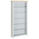 vidaXL bogreol 80×22,5×170 cm 6 hylder massivt egetræ - Kategori: Egetræshylder til hjemmet 4 vidaXL bogreol 80x22,5x170 cm 6 hylder massivt egetræ