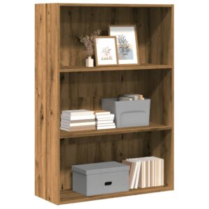 vidaXL bogreol 80x30x114 cm konstrueret træ gammelt eg