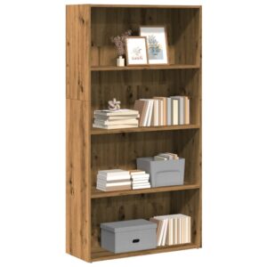 vidaXL bogreol 80x30x152 cm konstrueret træ kunsteg
