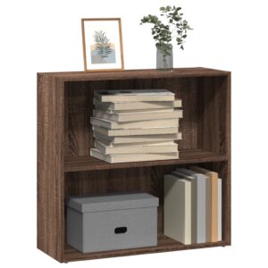 vidaXL bogreol 80x30x77 cm konstrueret træ brun egetræsfarve