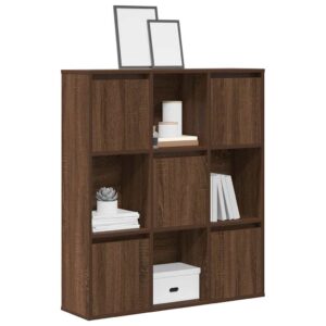 vidaXL bogreol 89x24x101,5 cm konstrueret træ brun egetræsfarve