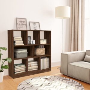 vidaXL bogreol 97,5x29,5x100 cm konstrueret træ brunegetræ