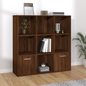 vidaXL bogreol 98x30x98 cm brun egetræsfarve