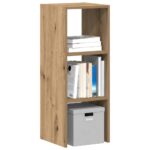 vidaXL bogreol stabelbar 30x30x80 cm konstrueret træ egetræsfarvet
