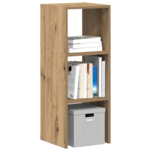 vidaXL bogreol stabelbar 30x30x80 cm konstrueret træ egetræsfarvet