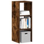vidaXL bogreol stabelbar 30x30x80 cm røget egetræsfinish - Kategori: Egetræshylder til hjemmet 4 vidaXL bogreol stabelbar 30x30x80 cm røget egetræsfinish