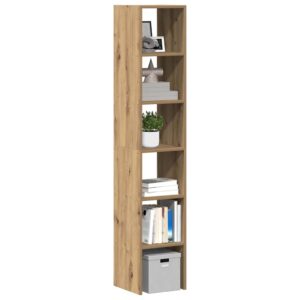 vidaXL bogreoler stabelbare 2 stk. 30x30x80 cm egetræsfarvet