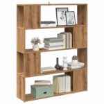 vidaXL bogreol/rumdeler 100x24x124,5 cm kunsteg