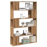 vidaXL bogreol/rumdeler 100x24x155 cm kunsteg - Kategori: Egetræshylder til hjemmet 4 vidaXL bogreol/rumdeler 100x24x155 cm kunsteg