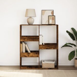 vidaXL bogreol/rumdeler 100x33x115 cm røget egetræsfarve