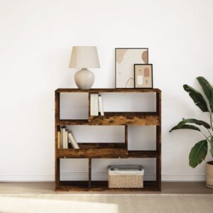 vidaXL bogreol/rumdeler 100x33x94,5 cm røget egetræsfarve