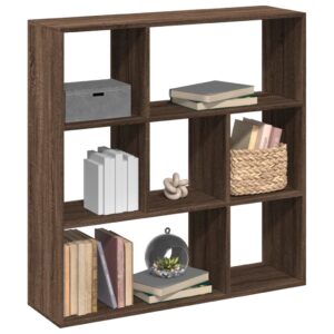 vidaXL bogreol/rumdeler 102x29x103,5 cm konstrueret træ brun egetræ