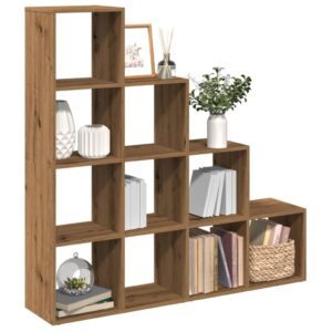 vidaXL bogreol/rumdeler 131,5x29x131,5 cm konstrueret træ kunsteg