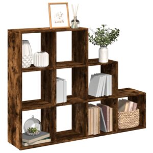 vidaXL bogreol/rumdeler 137,5x29x103,5 cm konstrueret træ røget eg