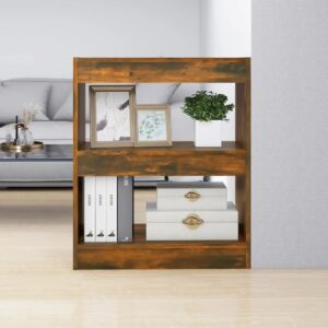vidaXL bogreol/rumdeler 60x30x72 cm røget egetræsfarve