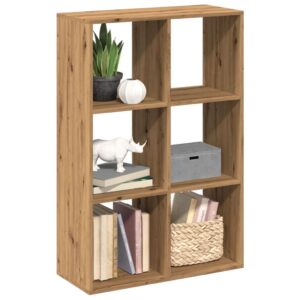 vidaXL bogreol/rumdeler 69,5x29x103,5 cm konstrueret træ kunsteg
