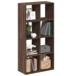 vidaXL bogreol/rumdeler 69,5x29x137,5 cm konstrueret træ brun egetræ