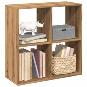 vidaXL bogreol/rumdeler 69,5x29x69,5 cm konstrueret træ kunsteg