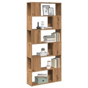 vidaXL bogreol/rumdeler 80x24x186 cm kunsteg