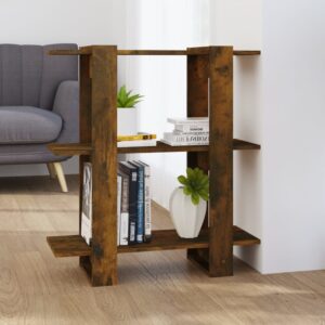 vidaXL bogreol/rumdeler 80x30x87 cm røget egetræsfarve
