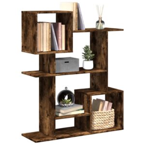 vidaXL bogreol/rumdeler 92x29x112 cm konstrueret træ røget eg