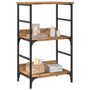 vidaXL bogskab 50x33x82 cm konstrueret træ kunsteg