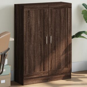 vidaXL bogskab 82,5x30,5x115 cm konstrueret træ brun egetræsfarve