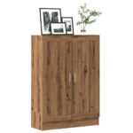 vidaXL bogskab 82,5x30,5x115 cm konstrueret træ kunsteg