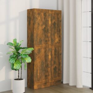 vidaXL bogskab 82,5x30,5x185,5 cm konstrueret træ røget egetræsfarve