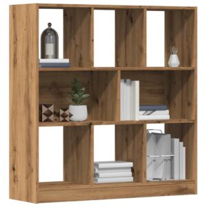 vidaXL bogskab 97,5x29,5x100 cm konstrueret træ kunsteg