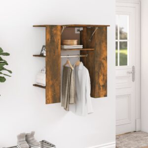 vidaXL entrémøbel 97,5x37x99 cm konstrueret træ røget sonoma-eg