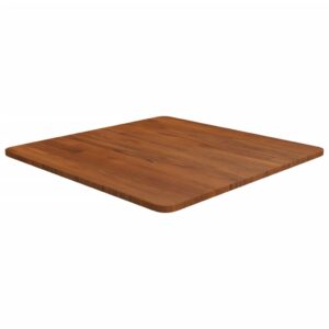 vidaXL firkantet bordplade 60x60x1,5 cm behandlet massivt eg mørkebrun