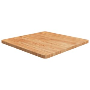 vidaXL firkantet bordplade 60x60x2,5 cm behandlet massivt eg lysebrun