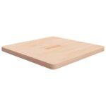 vidaXL firkantet bordplade 70x70x4 cm ubehandlet massivt egetræ - Kategori: Egetræshylder til hjemmet 4 vidaXL firkantet bordplade 70x70x4 cm ubehandlet massivt egetræ