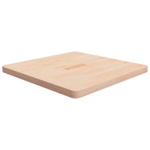 vidaXL firkantet bordplade 70x70x4 cm ubehandlet massivt egetræ