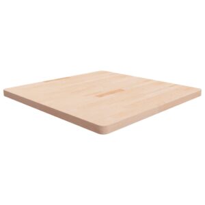 vidaXL firkantet bordplade 90x90x4 cm ubehandlet massivt egetræ