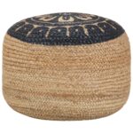 vidaXL håndlavet puf 45 x 30 cm jute blå - Kategori: Komfortable og praktiske puffer 4 vidaXL håndlavet puf 45 x 30 cm jute blå