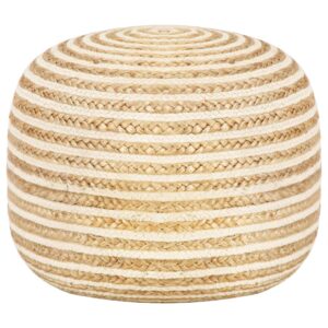 vidaXL håndlavet puf 45 x 30 jute