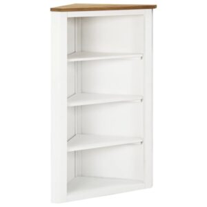 vidaXL hjørneskab 59x36x100 cm massivt egetræ