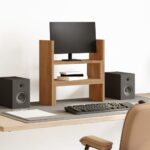 vidaXL hylde til skrivebord 40x17x41 cm konstrueret træ kunsteg - Kategori: Egetræshylder til hjemmet 4 vidaXL hylde til skrivebord 40x17x41 cm konstrueret træ kunsteg