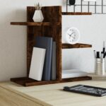 vidaXL hylde til skrivebord 42×21,5×42 cm konstrueret træ røget eg - Kategori: Egetræshylder til hjemmet 4 vidaXL hylde til skrivebord 42x21,5x42 cm konstrueret træ røget eg