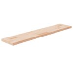 vidaXL hyldeplade 100x20x2,5 cm ubehandlet massivt egetræ - Kategori: Egetræshylder til hjemmet 4 vidaXL hyldeplade 100x20x2,5 cm ubehandlet massivt egetræ
