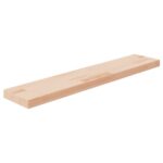 vidaXL hyldeplade 100x20x4 cm ubehandlet massivt egetræ - Kategori: Egetræshylder til hjemmet 4 vidaXL hyldeplade 100x20x4 cm ubehandlet massivt egetræ