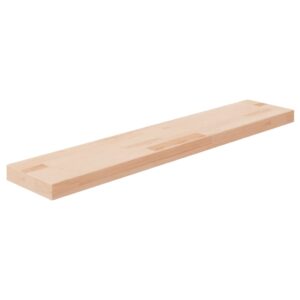 vidaXL hyldeplade 100x20x4 cm ubehandlet massivt egetræ