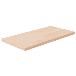 vidaXL hyldeplade 40x20x1,5 cm ubehandlet massivt egetræ
