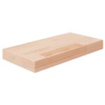vidaXL hyldeplade 40x20x4 cm ubehandlet massivt egetræ - Kategori: Egetræshylder til hjemmet 4 vidaXL hyldeplade 40x20x4 cm ubehandlet massivt egetræ