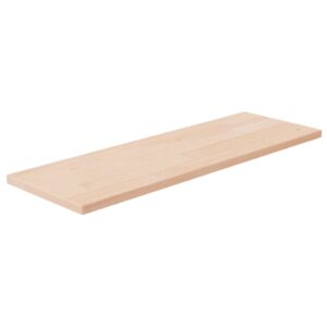 vidaXL hyldeplade 60x20x1,5 cm ubehandlet massivt egetræ