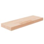 vidaXL hyldeplade 60x20x4 cm ubehandlet massivt egetræ