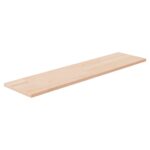 vidaXL hyldeplade 80x20x1,5 cm ubehandlet massivt egetræ - Kategori: Egetræshylder til hjemmet 4 vidaXL hyldeplade 80x20x1,5 cm ubehandlet massivt egetræ