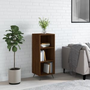 vidaXL hyldeskab 34,5x32,5x90 cm konstrueret træ brun egetræsfarve
